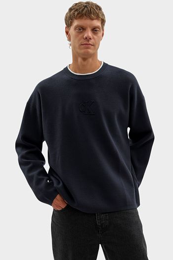 Джемпер из вискозы синий Calvin Klein Jeans