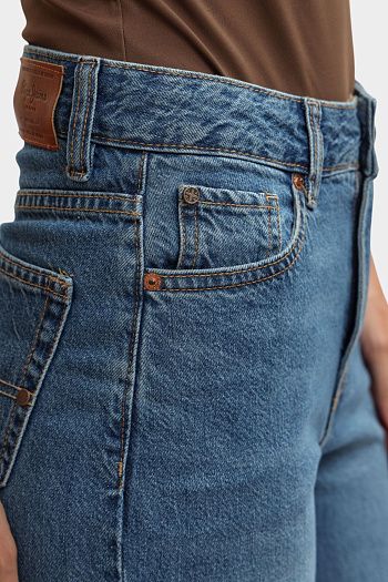 Джинсы прямые синие Pepe Jeans