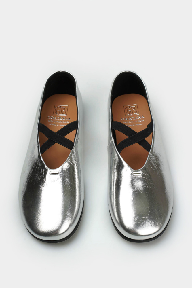 S8-560-2 Балетки Graciana Серебряный