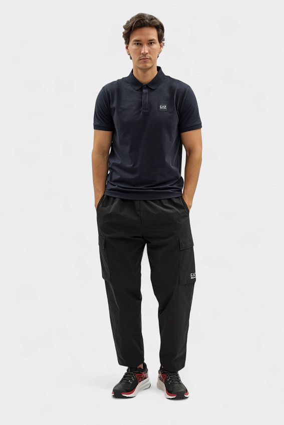 Поло EA7 Голубой