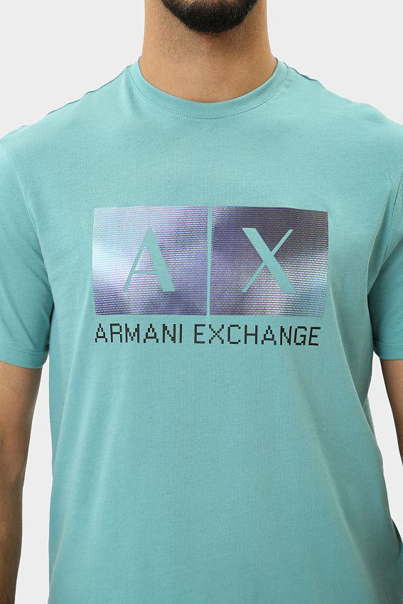 Футболка Armani Exchange Бирюзовый