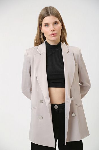 Пиджак из вискозы бежевый  Armani Exchange