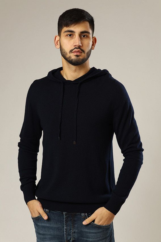 Джемпер с капюшоном Strellson Синий