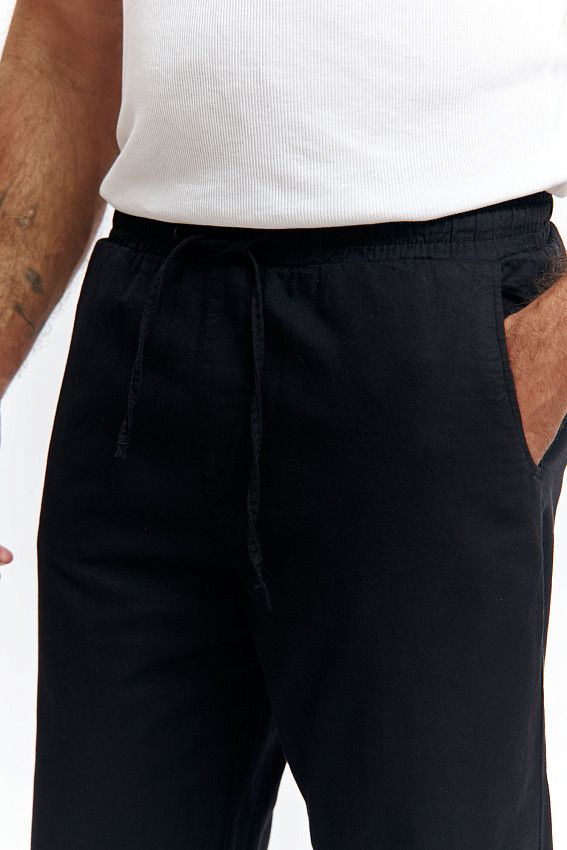 Брюки льняные Van Mich Черный