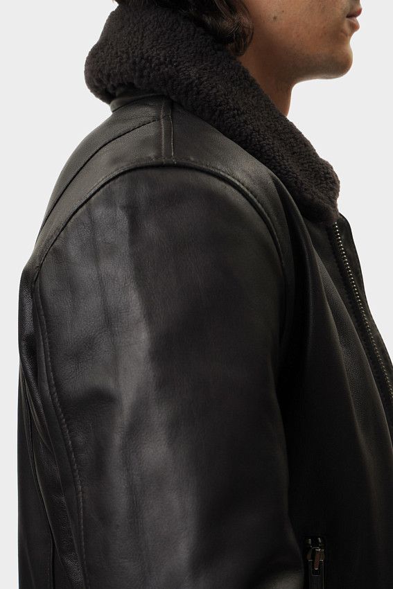 Куртка кожаная Strellson Коричневый