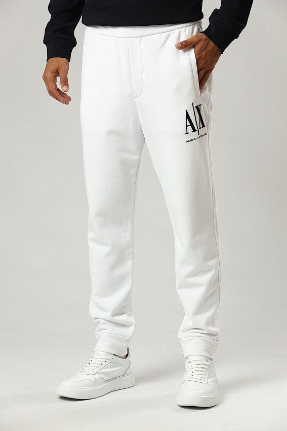 Брюки спортивные джоггеры Armani Exchange Белый