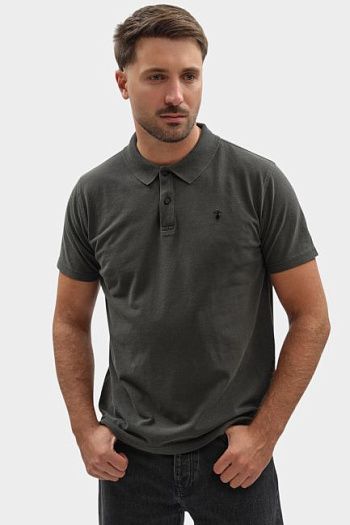 Поло хлопковое серое Trussardi