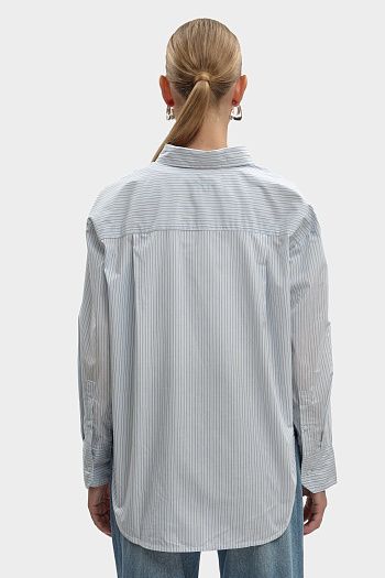 Джинсы широкие синие Pepe Jeans