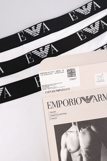 Трусы 3 шт из хлопка Emporio Armani