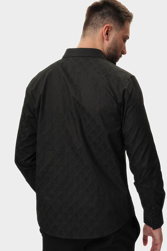 Рубашка с длинным рукавом Armani Exchange Черный