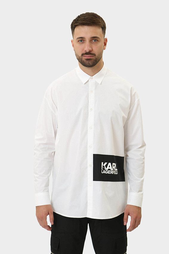 Рубашка с длинным рукавом Karl Lagerfeld Белый