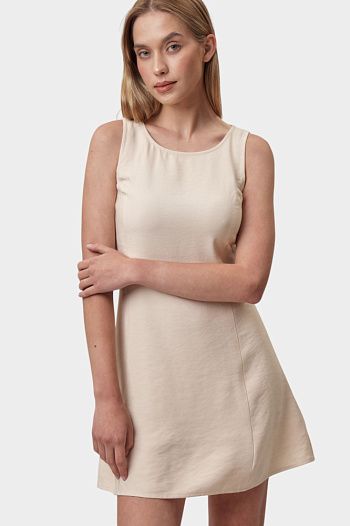 Платье из вискозы белое  Calvin Klein Jeans