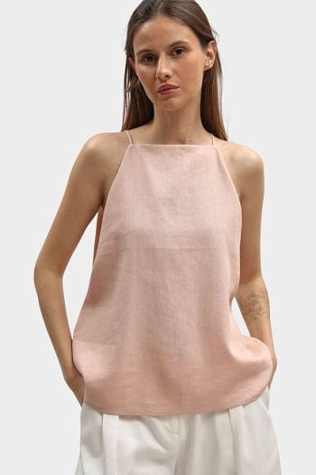Топ розовый льняной Calvin Klein Jeans