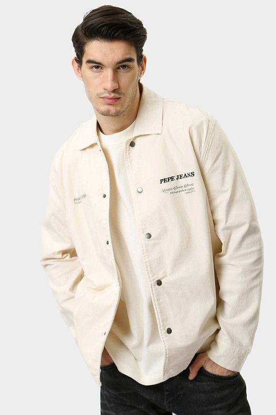 Рубашка с длинным рукавом Pepe Jeans Молочный