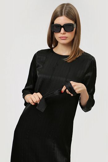 Платье из вискозы черное Armani Exchange