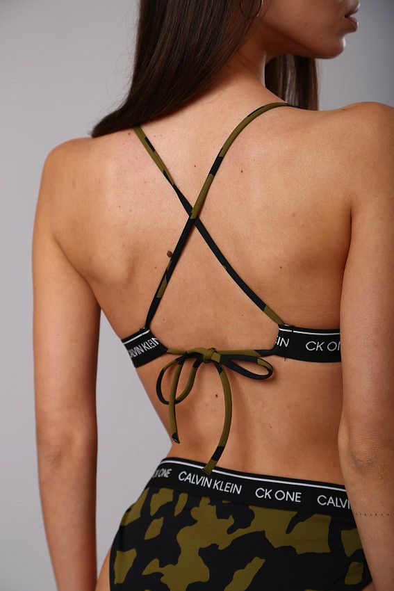Верх от купального костюма Calvin Klein Underwear Хаки