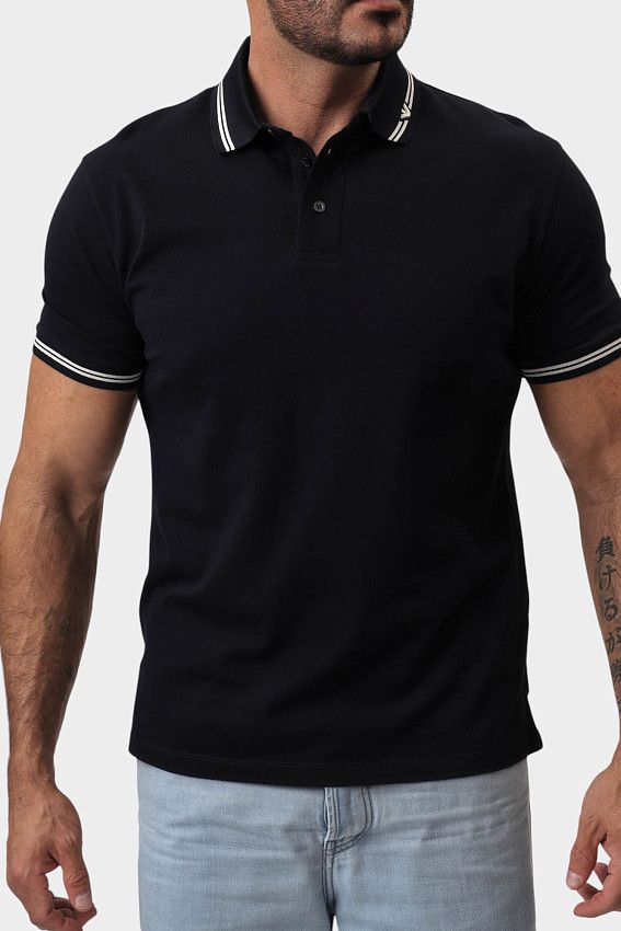 Поло Emporio Armani Синий
