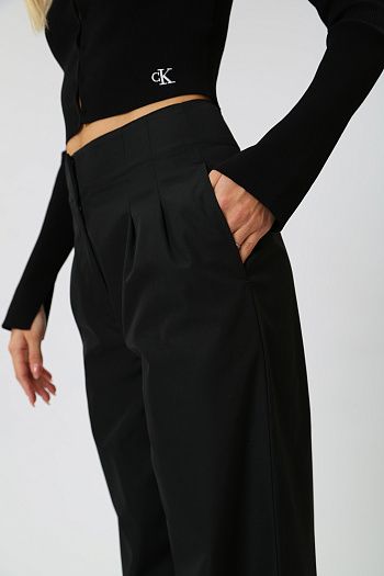 Брюки спортивные хлопковые черные Armani Exchange