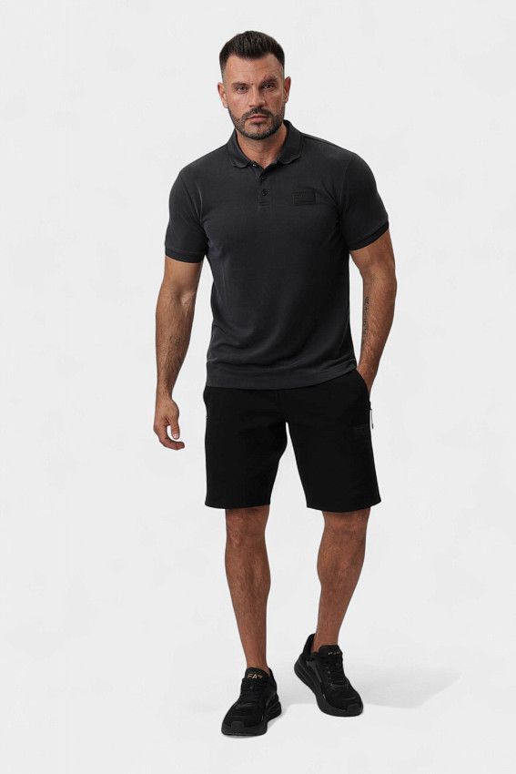 Поло EA7 Черный