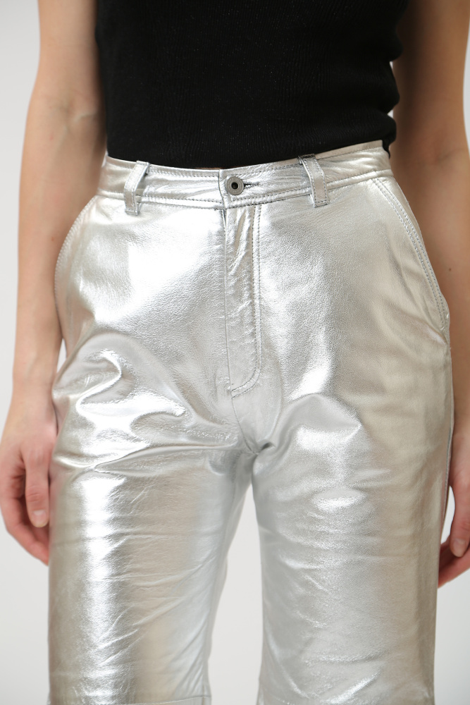 PL211694 брюки кожаные pepe jeans 