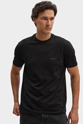 Футболка хлопковая черная Armani Exchange