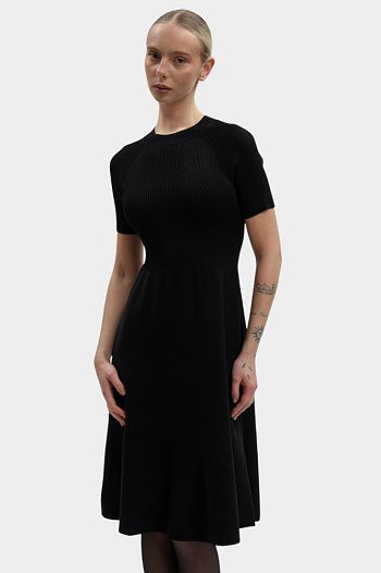 Платье из вискозы черное  Armani Exchange