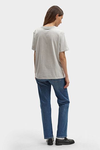 Футболка хлопковая серая Calvin Klein Jeans