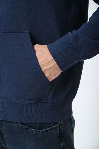 Свитшот хлопковый синий Armani Exchange