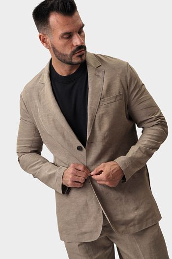 Пиджак  из вискозы бежевый Emporio Armani