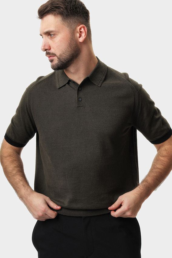 Поло трикотажное Armani Exchange Хаки