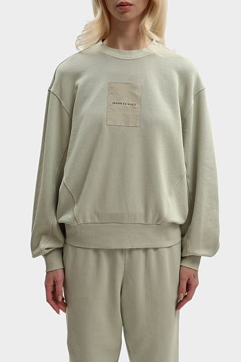 Свитшот из хлопка Armani Exchange