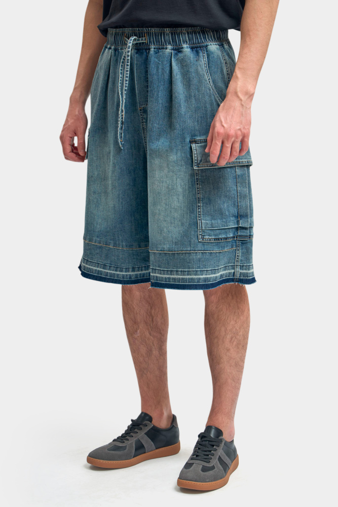 M-261-FT-56-FF003 Шорты джинсовые The Hills Синий