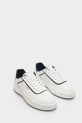 Кеды кожаные белые Calvin Klein Jeans