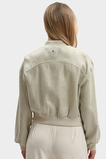 Бомбер из льна Armani Exchange