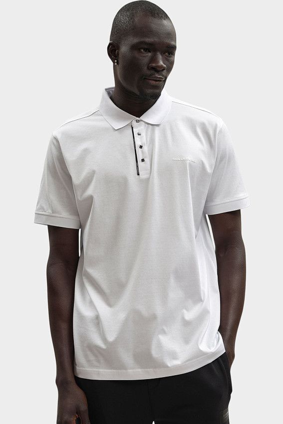 Поло Karl Lagerfeld Белый