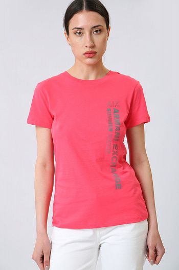 Футболка хлопковая белая Armani Exchange