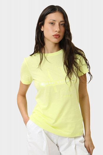Футболка хлопковая черная Armani Exchange
