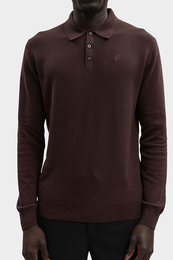 Поло Karl Lagerfeld Коричневый