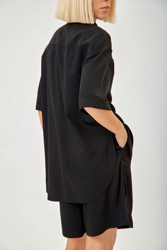 Рубашка к/рукав   The Hills Черный