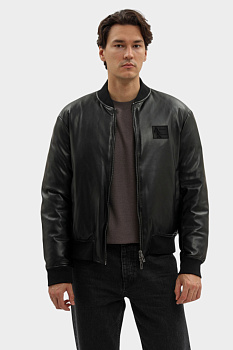 Бомбер кожаный Armani Exchange