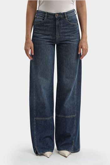 Джинсы широкие синие Emporio Armani