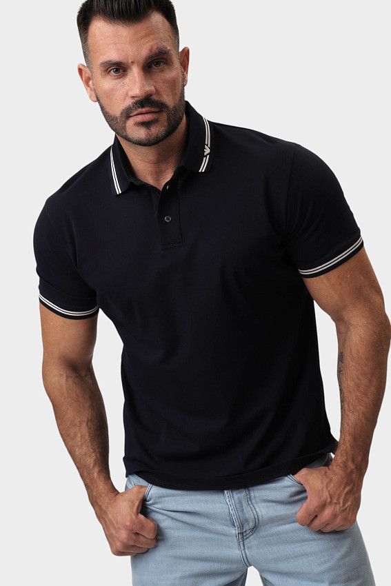Поло Emporio Armani Синий