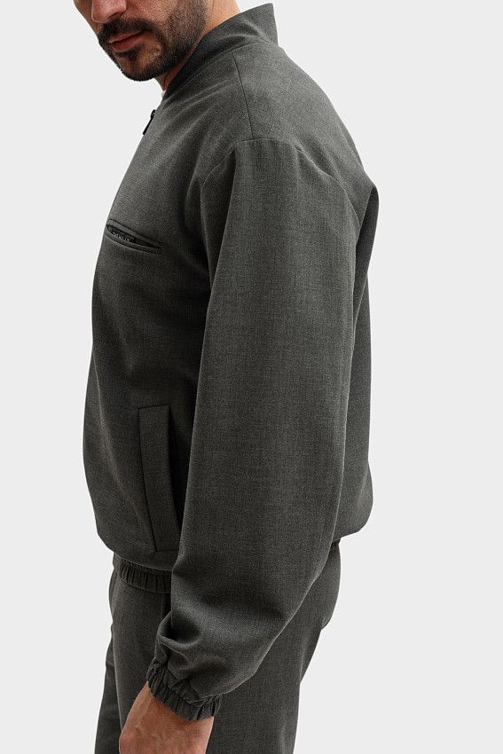 Бомбер The Hills Серый