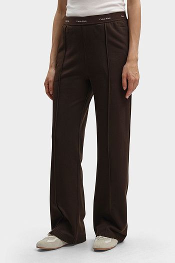 Брюки спортивные хлопковые коричневые Calvin Klein Jeans