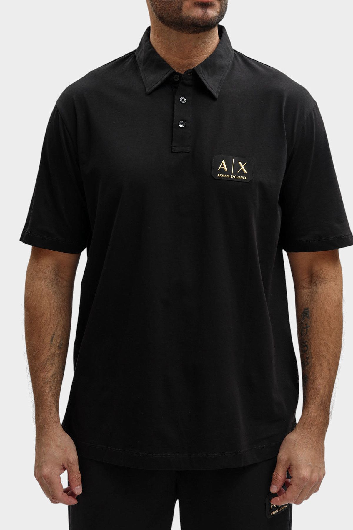 Поло Armani Exchange Черный