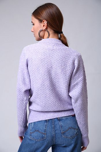 Джемпер хлопковый фиолетовый Calvin Klein Jeans