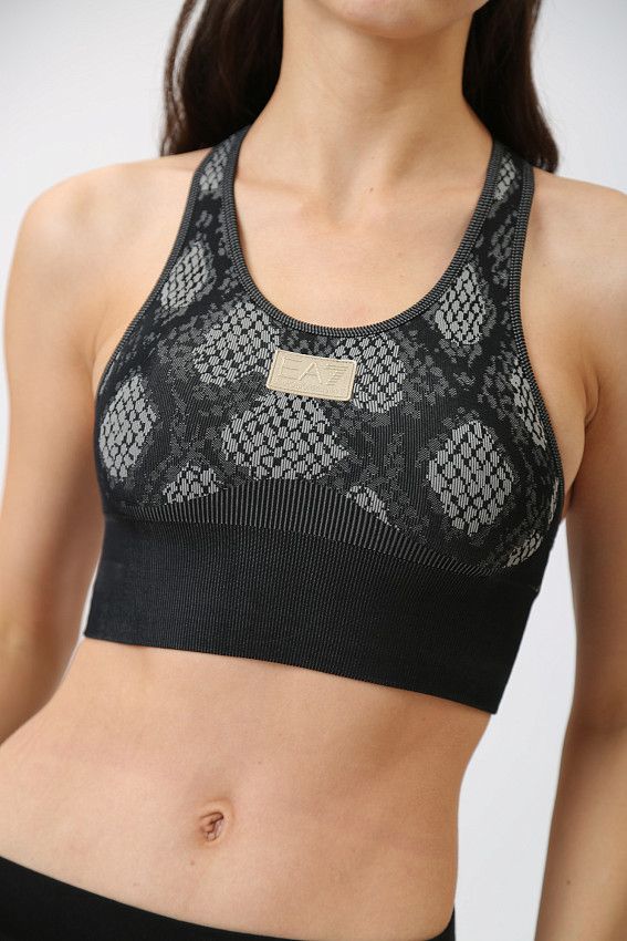 Топ спортивный EA7 Черный