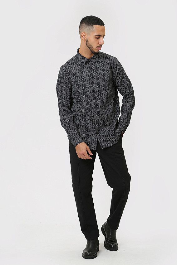 Рубашка с длинным рукавом Armani Exchange Черный