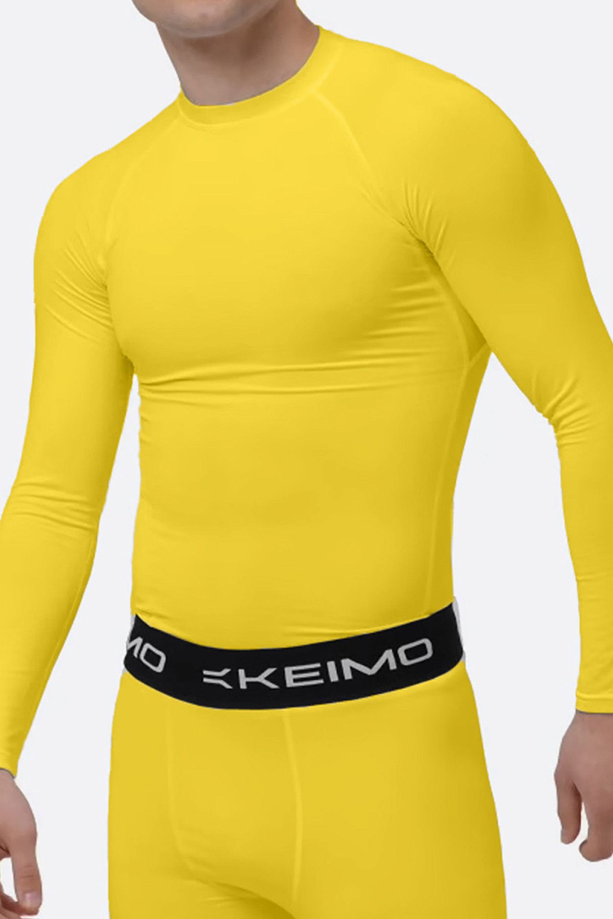Лонгслив компрессионный Keimo Желтый