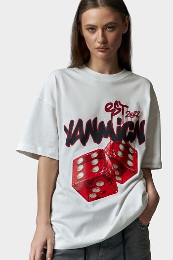 Футболка хлопковая белая Van Mich